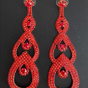 Red earrings